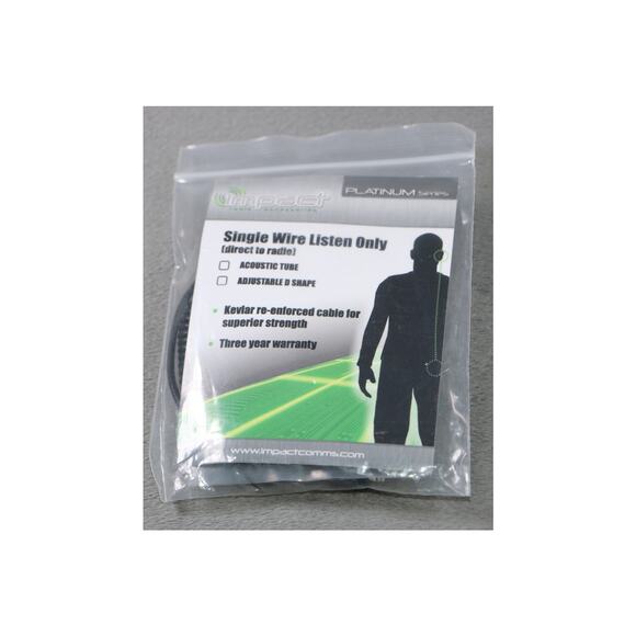 Impact M1-PLO 1-Wire Listen-Only Surveillance Earpiece Kit for Motorola 2-Pin - Picture 4 of 13